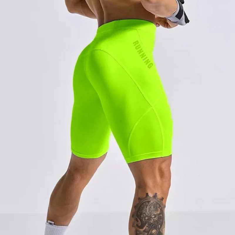 Pantalones cortos de culturismo para hombre, pantalones cortos de verano para Crossfit, pantalones cortos de compresión para correr y gimnasio,