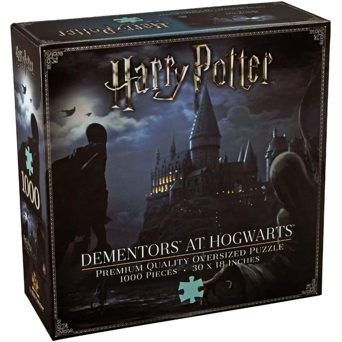 The Noble Collection Harry Potter - Dementors at Hogwarts Puzzle, 1000 pieces jigsaw measuring 76x46 cm, perfect for children's puzzle enthusiasts and