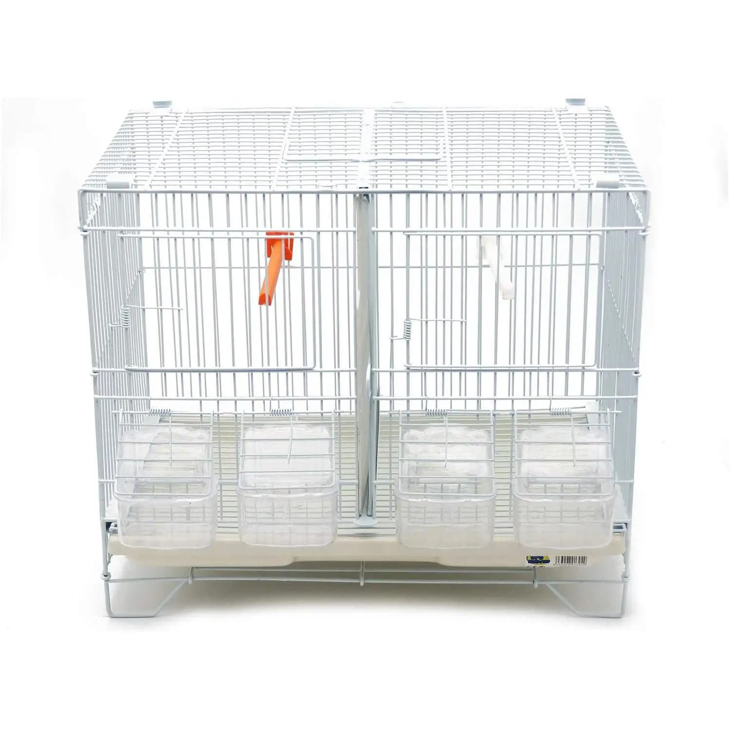 Jaula de Incubación Jaula de Cría para Pájaros con Comedero Bebedero Saltador Cubeta Tamaño M 40 x 27 x 35 cm BPS-1304