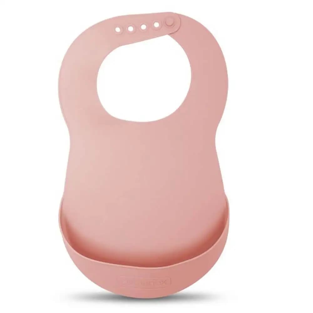 Suavinex  Babero Silicona +4 Meses Rosa 179054