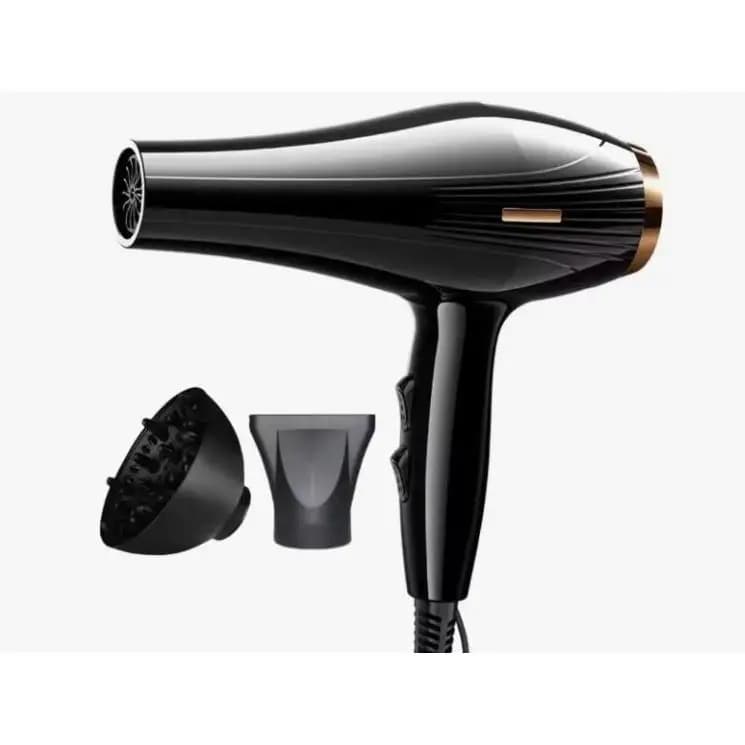 IPSDI Secador de Pelo Profesional - Secador potente de 5000W, Difusor grande, Tecnología iónica antiencrespamiento, 2 ajustes de temperatura 2