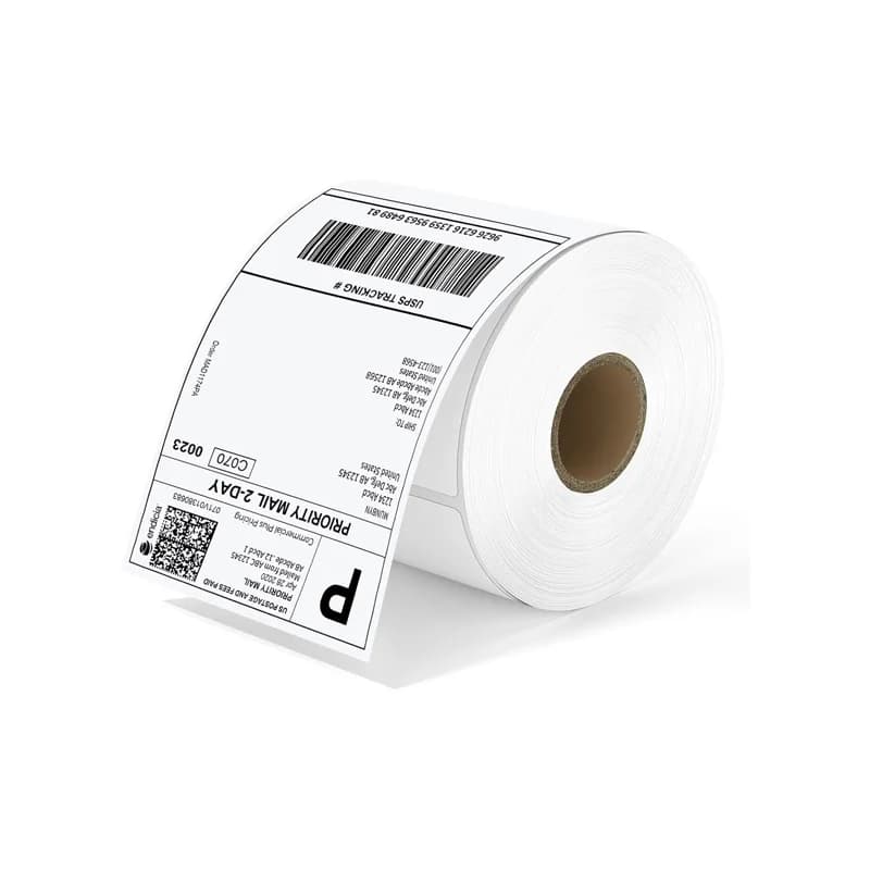 Etiquetas térmicas para envío directo (Un rollo de 500 etiquetas de 4x6 pulgadas) Papel de Calidad comercial