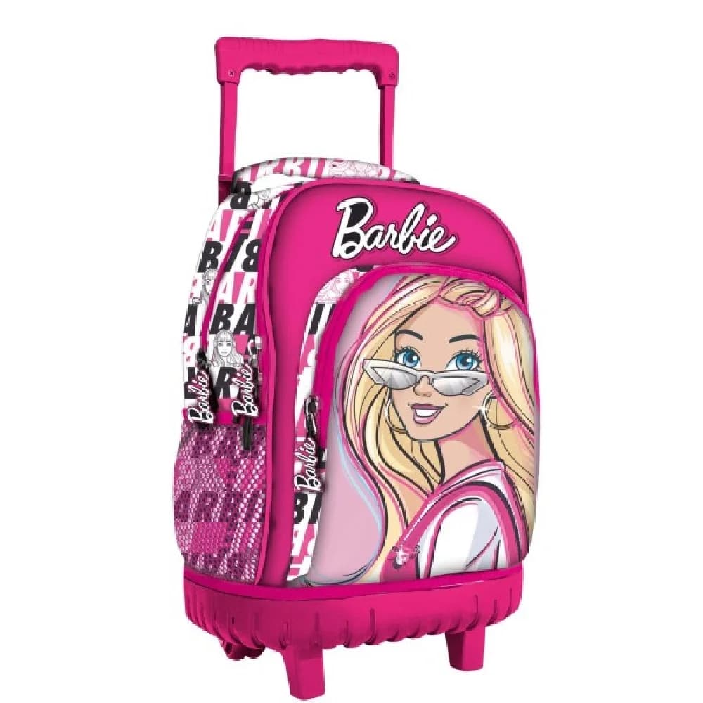 MOCHILA CON RUEDA BARBIE,MOCHILA GRANDE Trolley Grande Barbie Fashion 44Cm FUSIA con Ruedas 3D - Mochila 44cm, Medidas: 44x36x24cm -  CM
