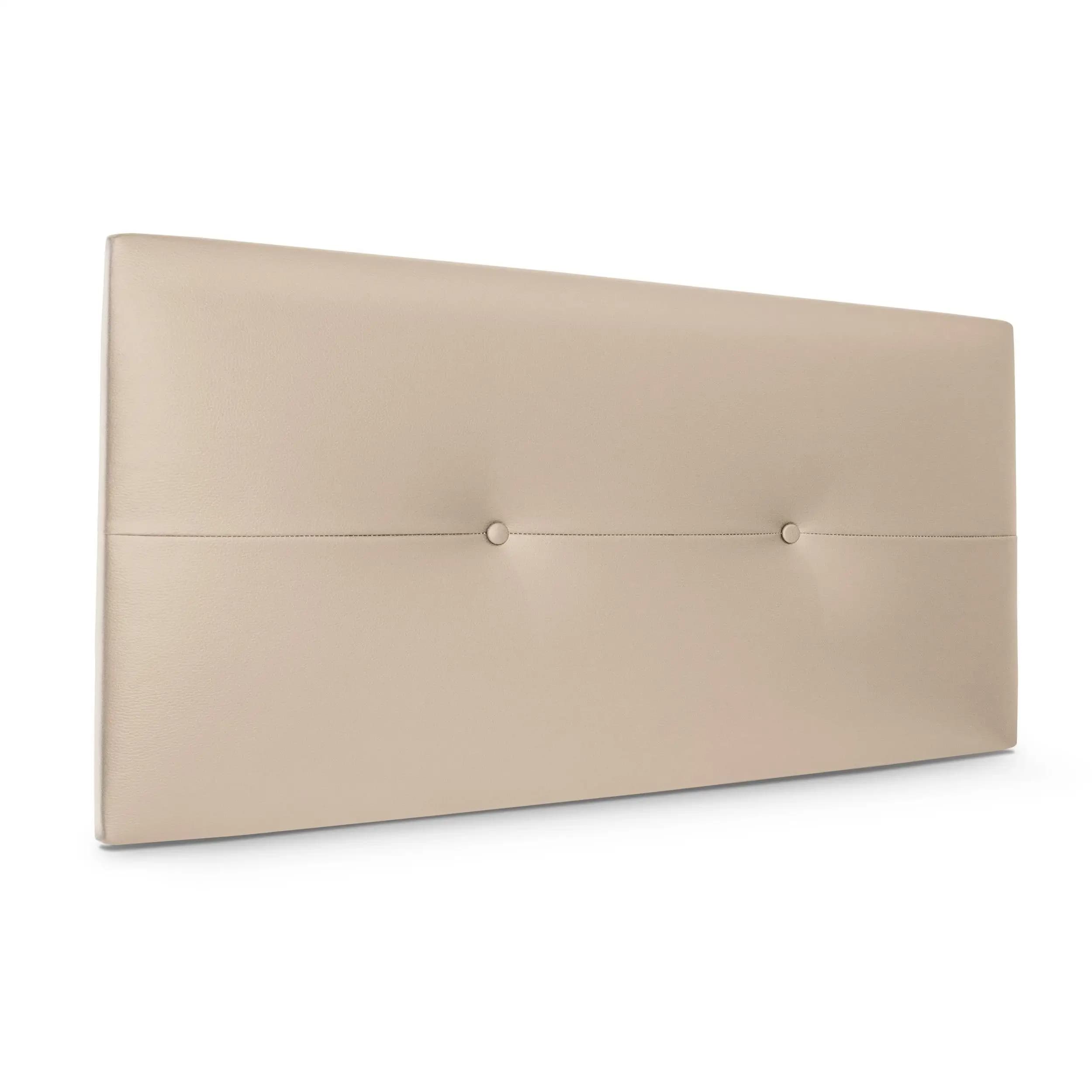 DHOME Cabecero de Polipiel o Tela AQUALINE Pro cabeceros Cabezal tapizado Cama Lujo (Beige Polipiel)