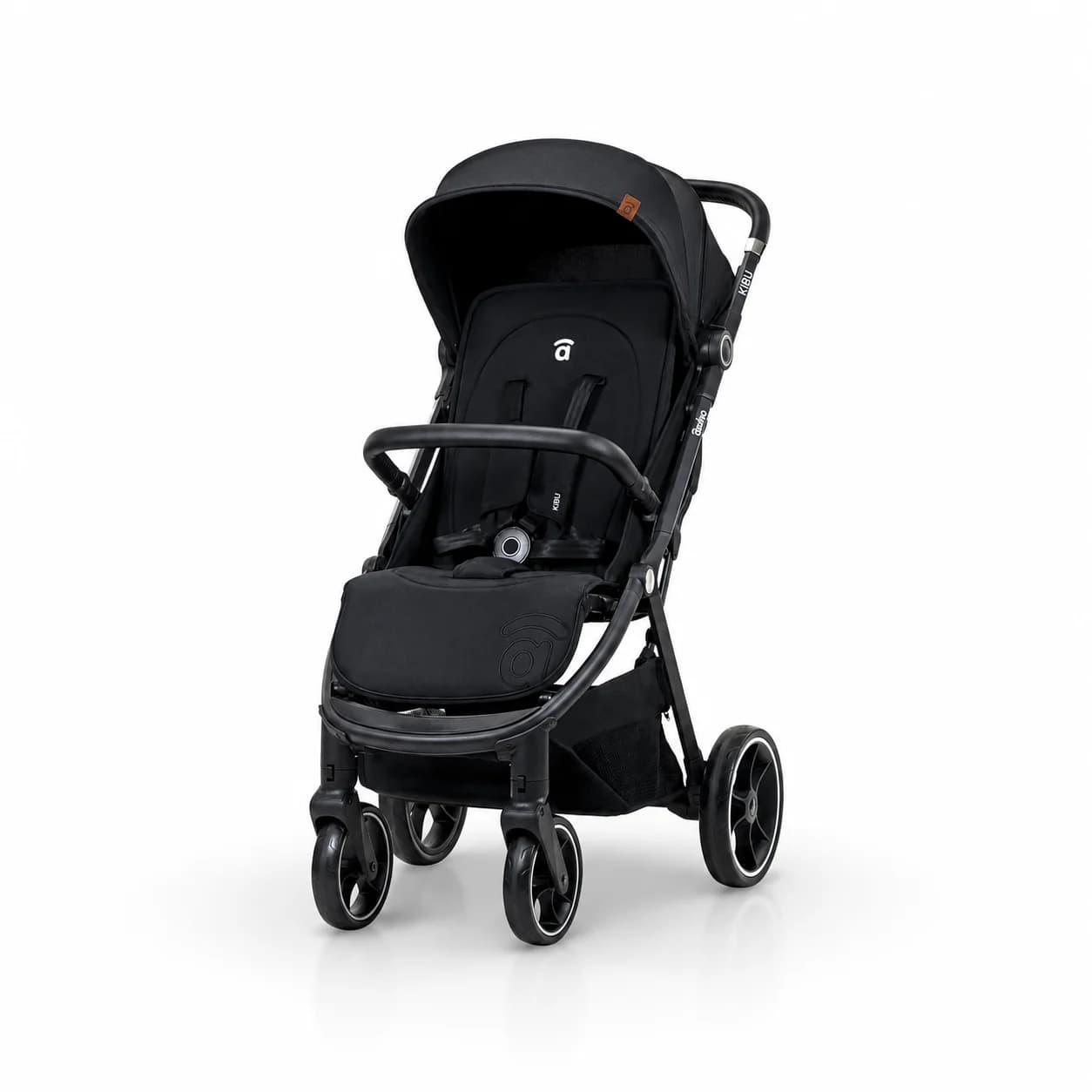 Asalvo Silla de Paseo Kibu - Carrito de Bebé Ligero con Plegado Automático, Reclinable, Capota UPF50+, Compacta y Fácil de Transportar
