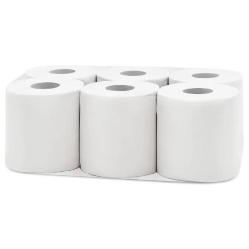 Saco con 6 Bobinas de Papel de Cocina Cheminé Laminado Blanco, Ideal para Hogar y Cocina, Alta Absorbencia, Uso Diario