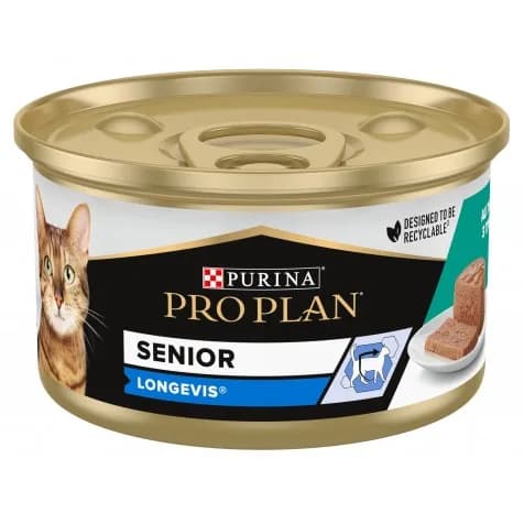 Pro Plan Senior 7+ Longevis Atún Lata Gatos 24 X 85 Gr