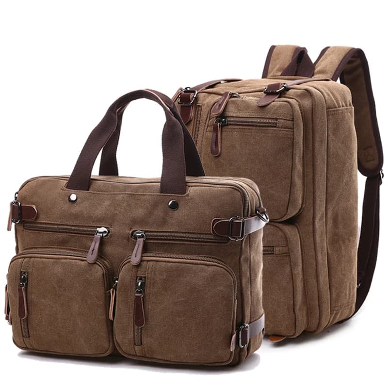 Maletín de lona para hombre, bolsas de viaje, Maleta, bandolera mensajero clásica para hombre, bolso de mano, bolso grande informal para ordenador