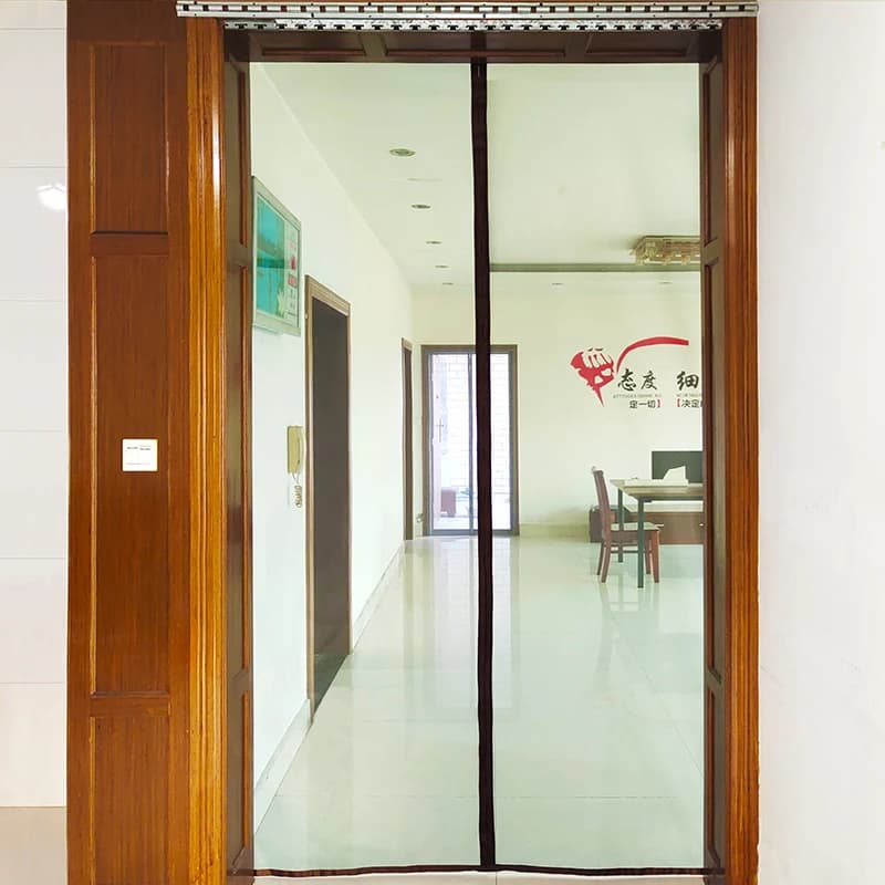 mosquitera magnética,Cortina para puerta magnética con cierre automático, mosquitera para insectos voladores, tamaño personalizado, fácil