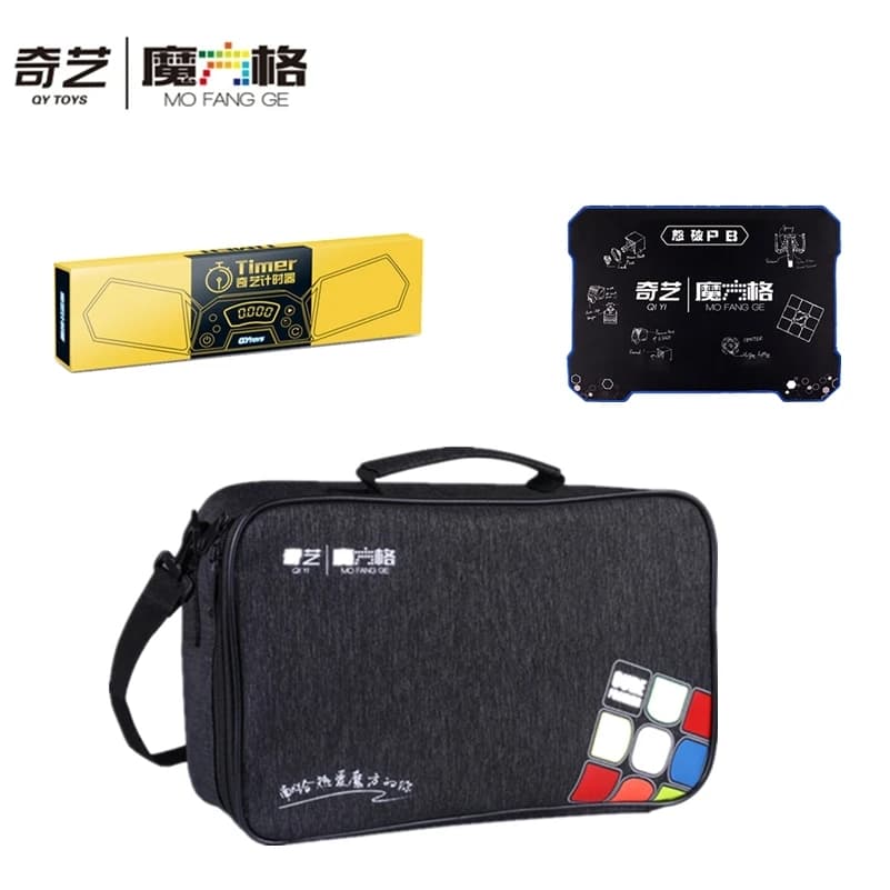 Qiyi timer Competición temporizador tapete de entrenamiento Qiyi bag magic cube Qiyi mat para Speed Cube Puzzle juguetes para ni