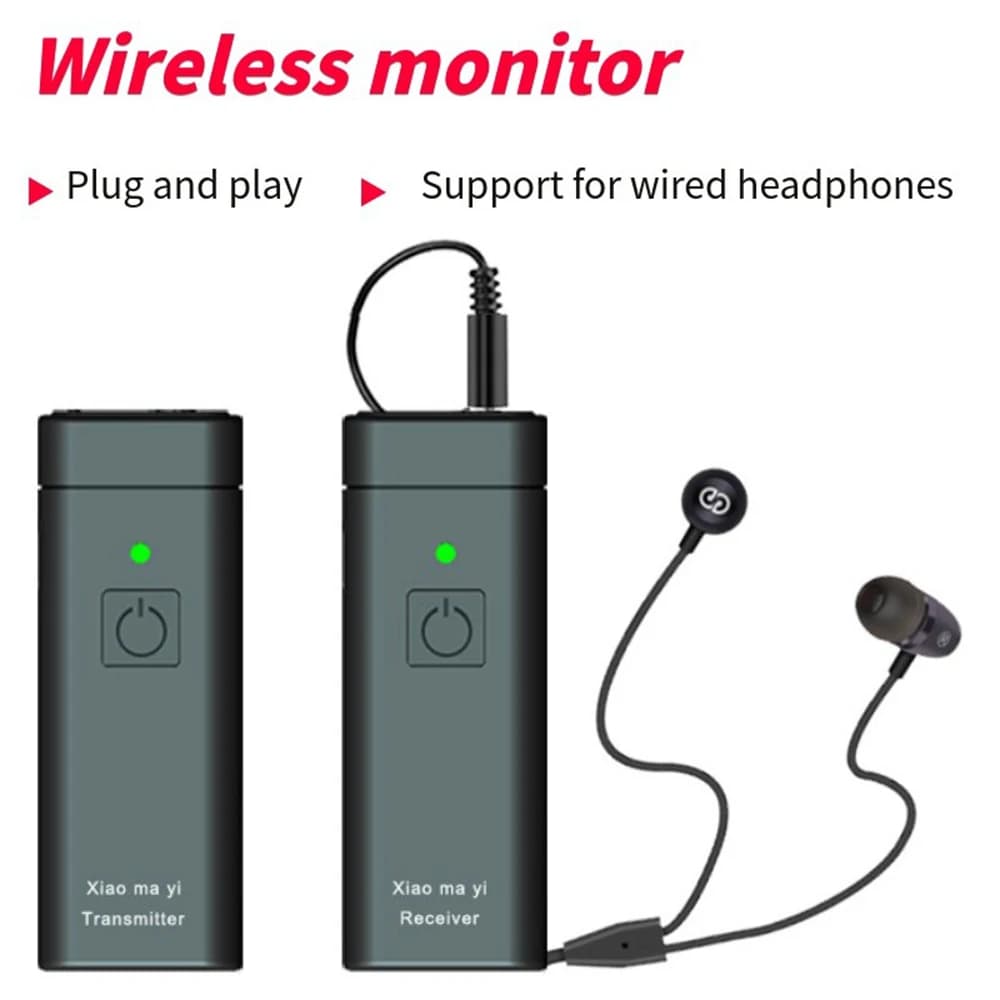 Sistema de Monitor intrauditivo inalámbrico UHF, transmisión de escenario de sonido Digital profesional, tarjeta de sonido, receptor transmisor para