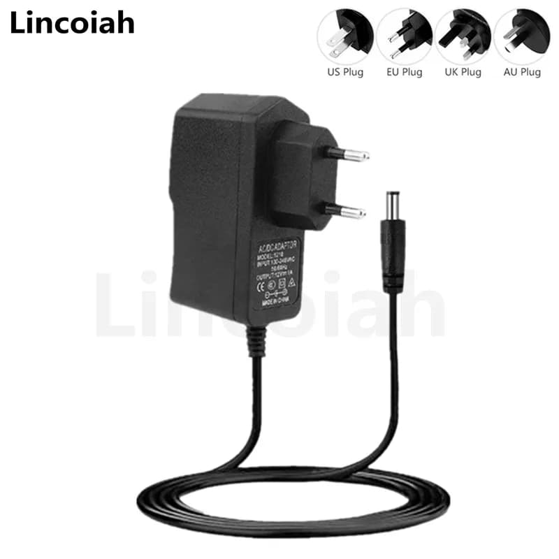 Cargador de 12V 1A, adaptador de CA/CC, fuente de alimentación para lámpara de noche, 1.a generación, segunda generación