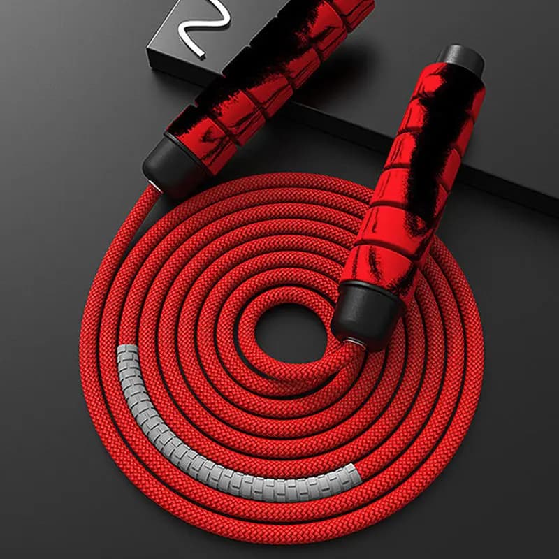 Cuerda para saltar, Crossfit, boxeo, cuerda para saltar pesada, asas de agarre de espuma para entrenamiento físico, entrenamiento de fuerza de