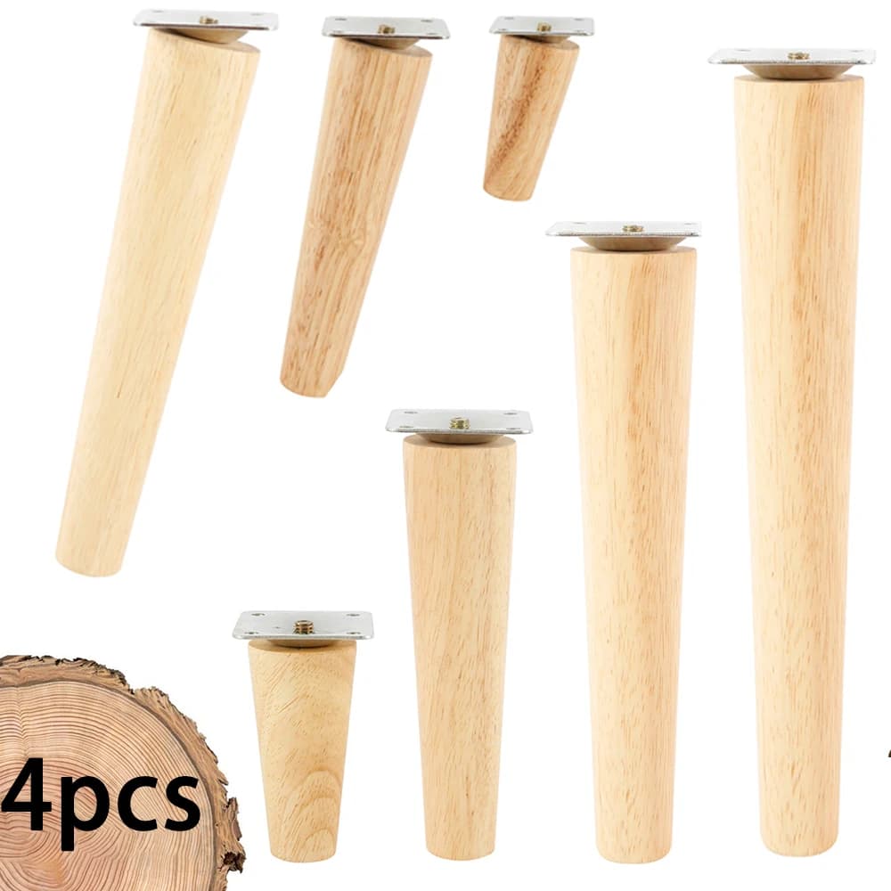 Patas para muebles, mesa de sofá de madera maciza, soporte para mueble de TV, pies estabilizadores, mesa de té antideslizante, armario