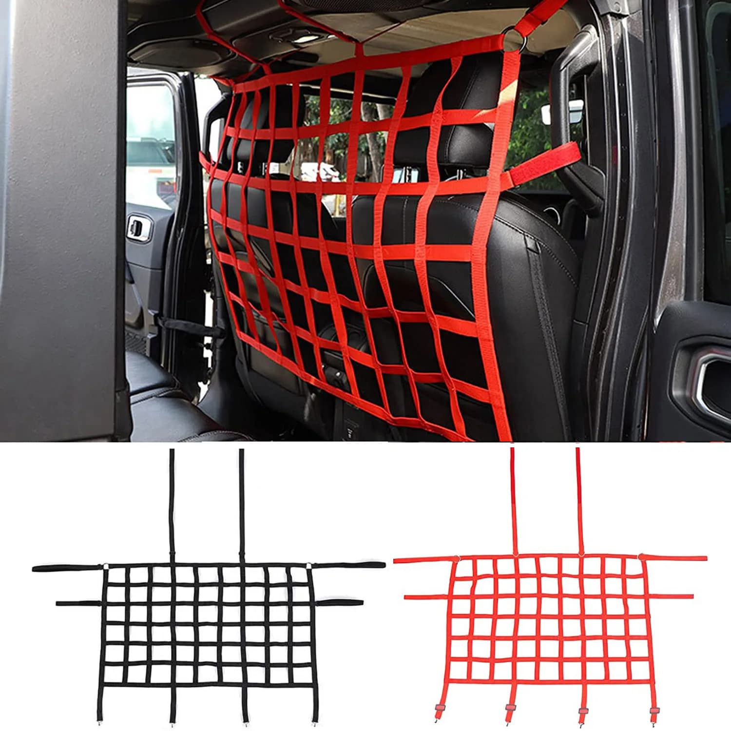 Red de carga de aislamiento para maletero de asiento trasero de coche, barrera para perro, divisor de protección, malla de conducción de seguridad
