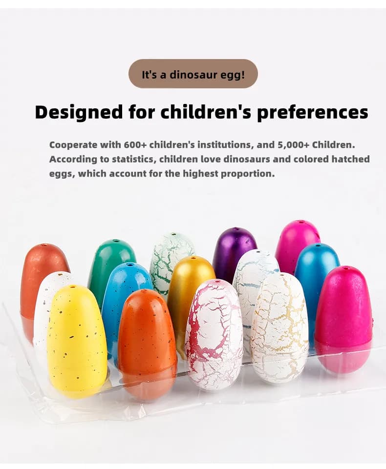 Huevos de dinosaurio para niños y niñas, huevos incubados, remojados en agua, animales expandidos y deformados, regalos pequeños, Juguetes