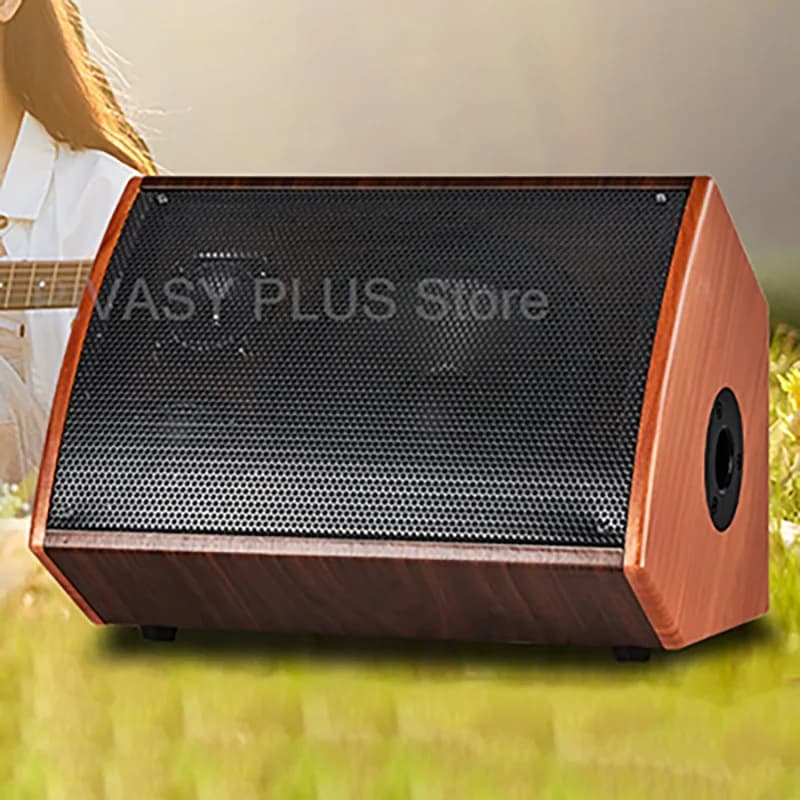 Altavoces portátiles de 120W, caja de sonido Bluetooth 5,0, amplificador de guitarra de madera con DSP, Audio de 3 vías, batería de 7200mAh para