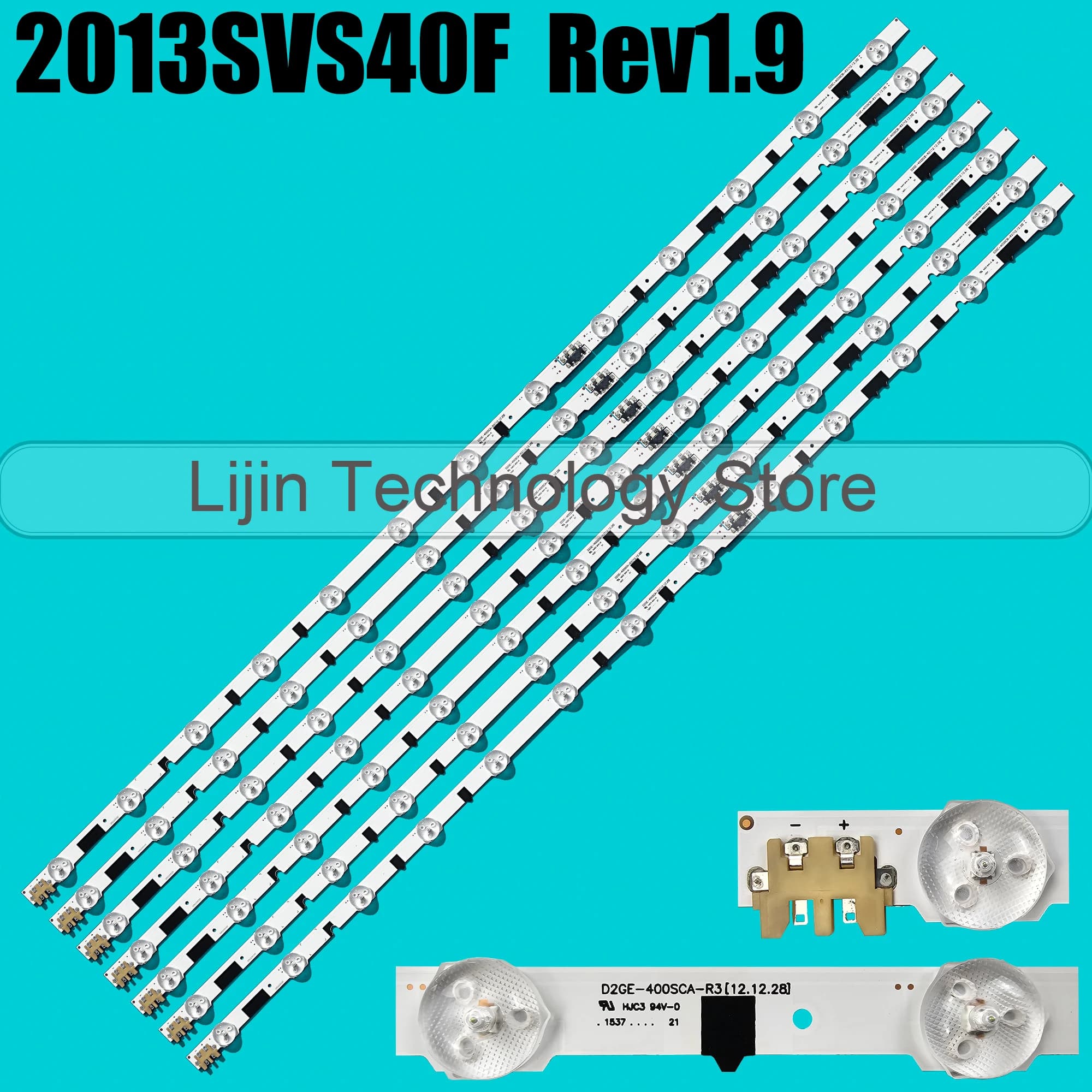 Tira de LED para 2013SVS40F UE40F6400 UA40F5500 D2GE-400SCA-R3 UE40F6540AB UE40F5000 UE40F6400AW UE40F5700 BN96-25304A BN96-25305A