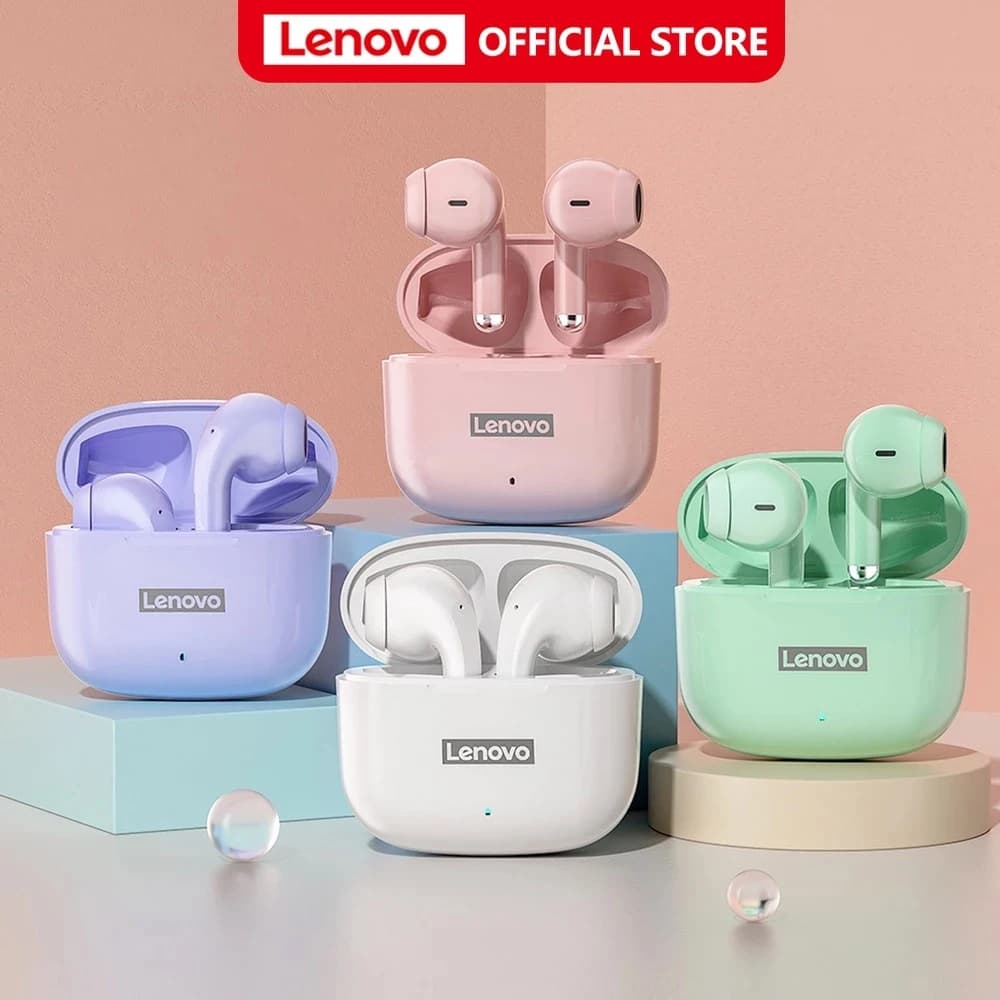 Auriculares originales Lenovo LP40Pro TWS Bluetooth 5,1 de conexión rápida, auriculares de diseño ergonómico, auriculares con velocidad de