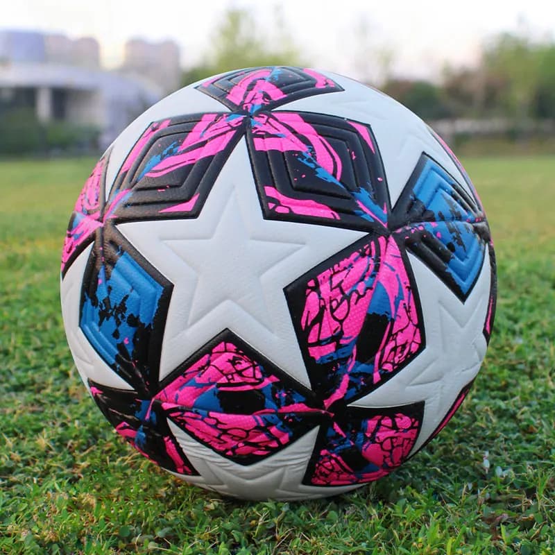 Balón de fútbol estándar, pelotas profesionales para deportes al aire libre, entrenamiento de fútbol sin costuras, Material de PU de alta calidad,