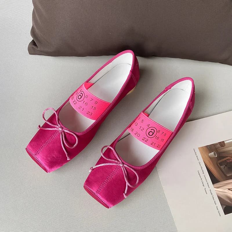 2025 nuevos zapatos planos de Ballet sin cordones atados poco profundos para mujer nueva primavera verano baile femenino Mary Janes zapatos de baile