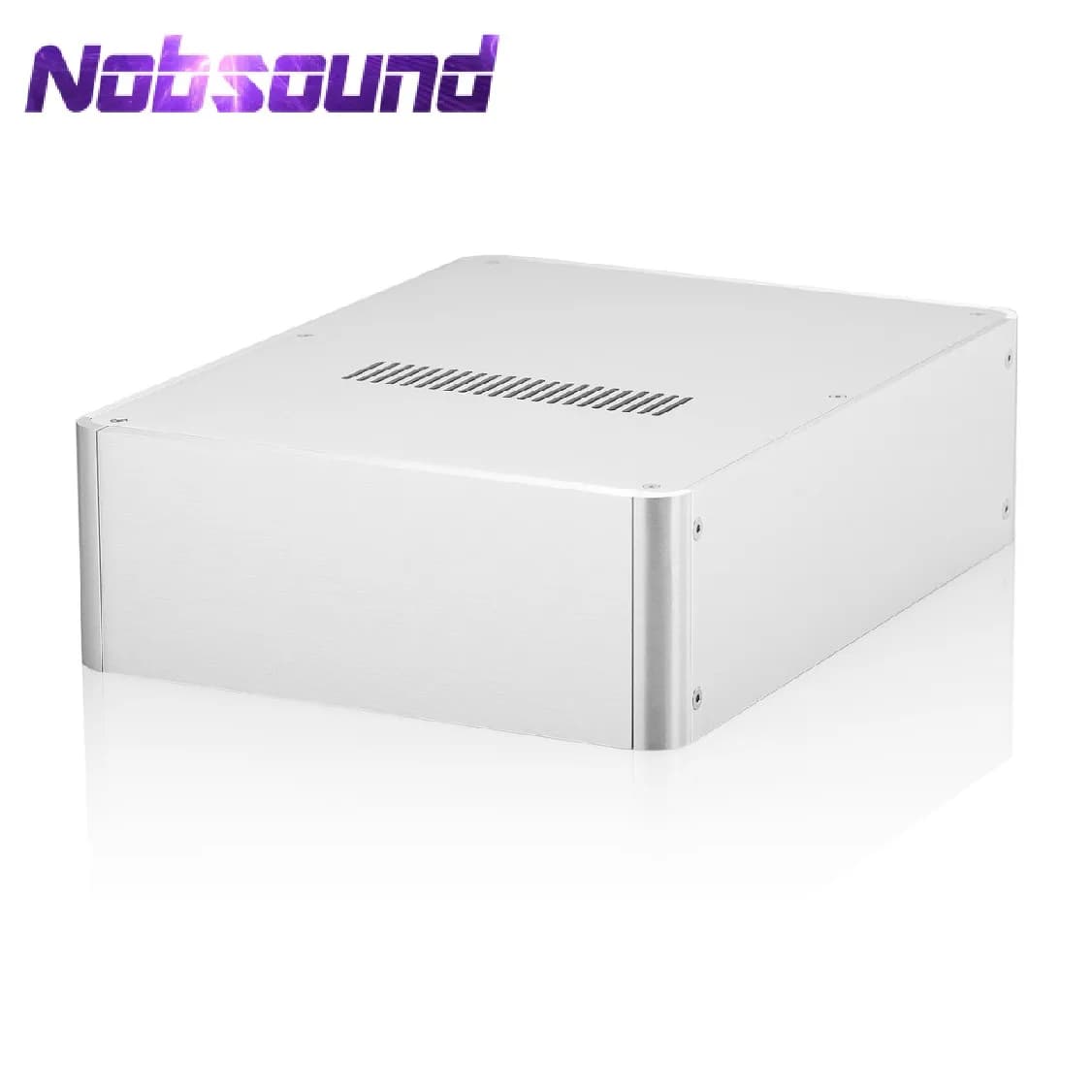 Nobsound carcasa de amplificador HiFi, chasis de aluminio para caja de amplificador DIY, carcasa DAC