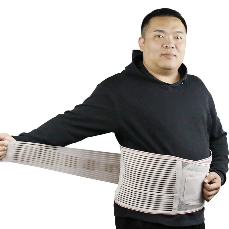 Tamaño grande 4XL 5XL 5 quilla alta cintura elástica corrección de postura soporte Lumbar hernia de disco cinturón de protección para el dolor de