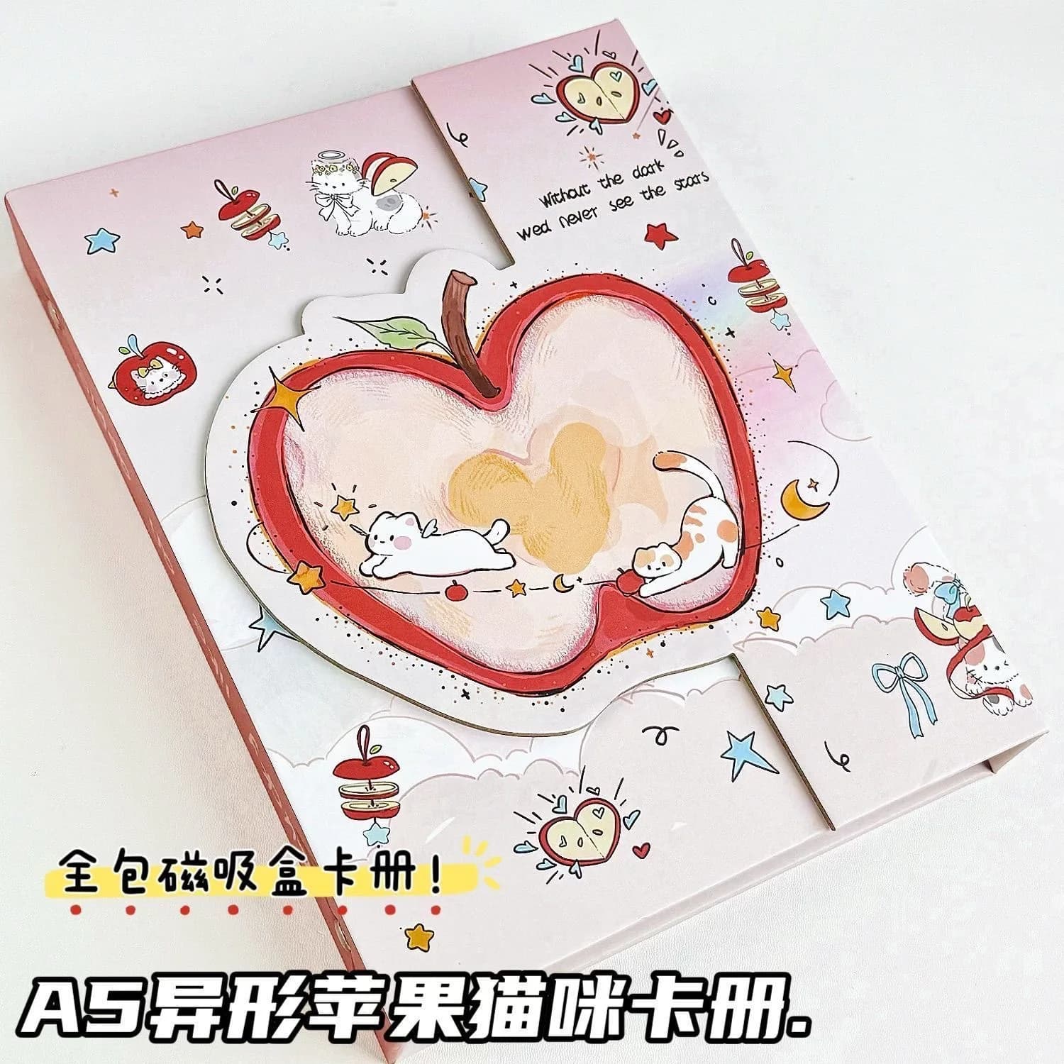 IMYY-álbum de fotos morado A5 Kpop Idol, soporte para sesión fotográfica de gato, carpeta de tarjetas fotográficas, álbum de libros para