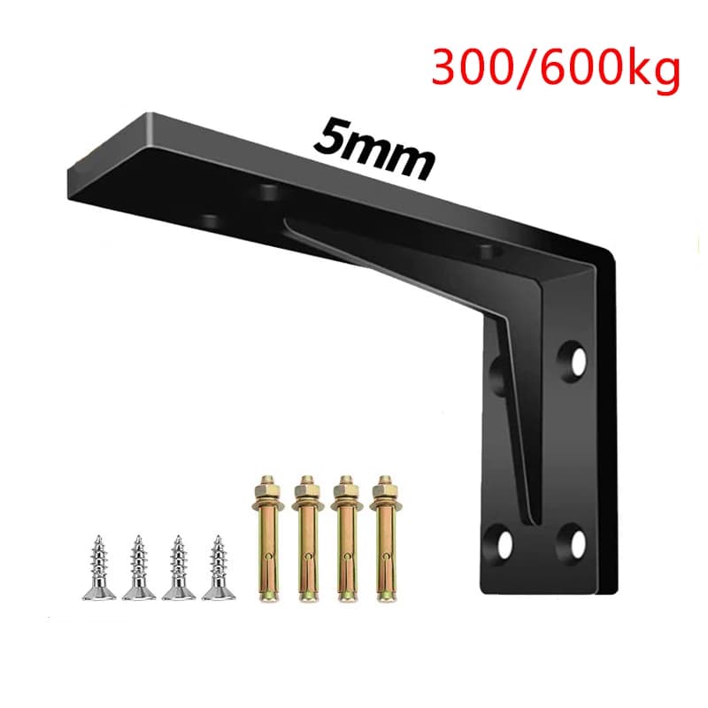 Soporte de carga Triangular de pared de 600kg, mueble de TV suspendido, partición de escritorio, estante de almacenamiento grueso resistente fijo