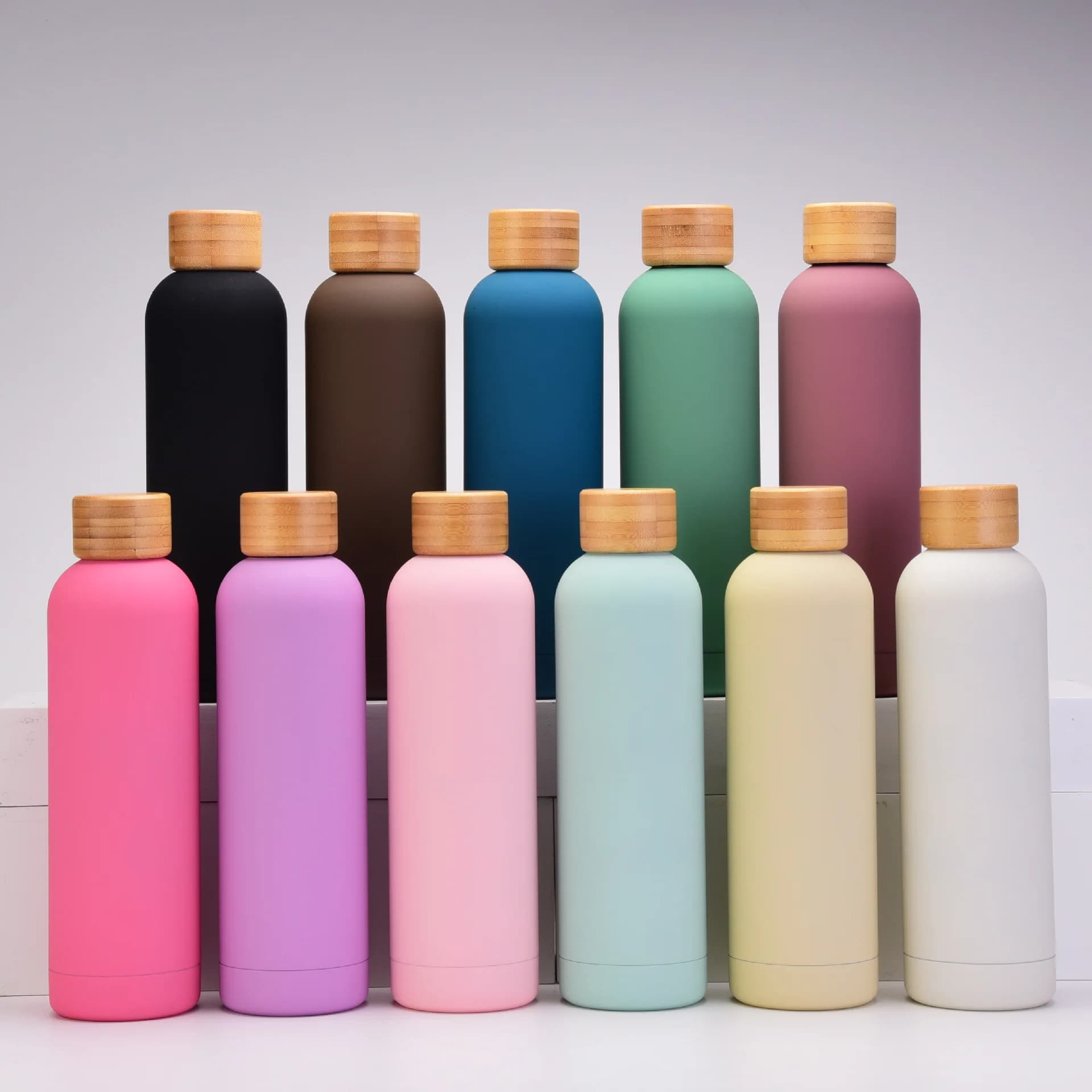 Botella Térmica para Auto/Taza Termo de 350/500/750/1000 ml, Doble Capa de Acero Inoxidable, Gruesa, Boca Pequeña, para Deportes al Aire Libre y