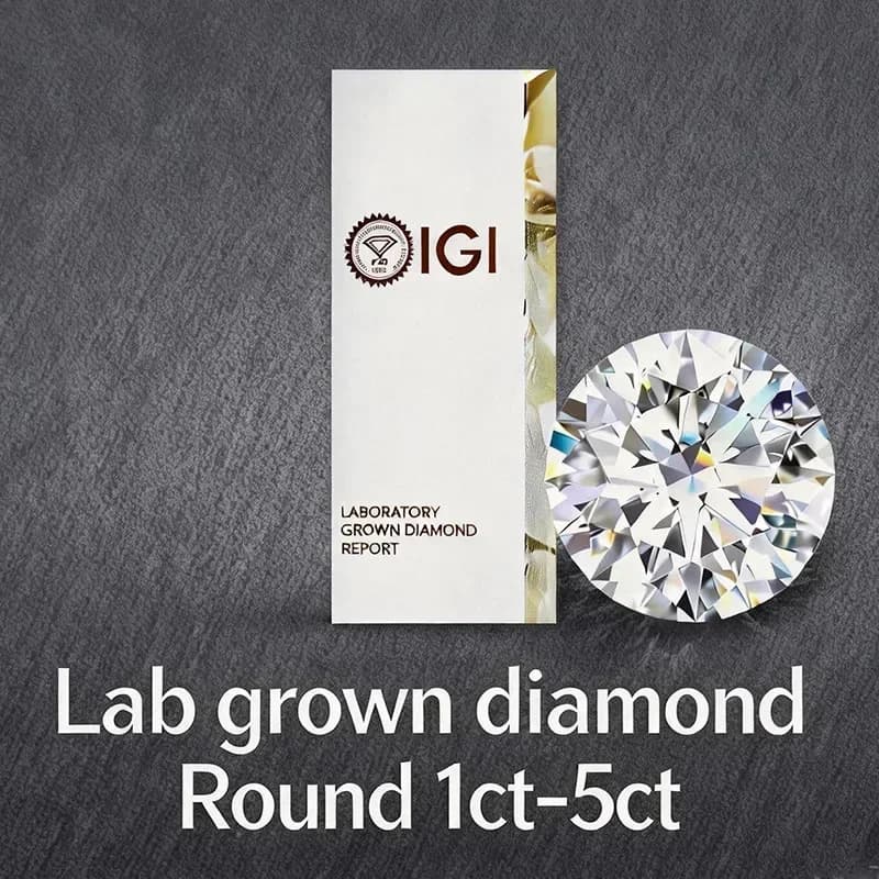Diamantes Cultivados en Laboratorio, Certificados por IGI, Color D, Claridad VVS-VS, 1ct-5ct, CVD HPHT, Diamantes al por Mayor para Joyería