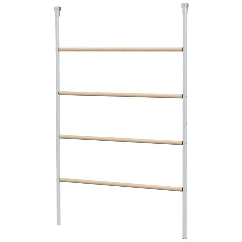 Escalera para gallinero con 4 perchas, resistente a la intemperie, para 4-6 gallinas, acero/madera