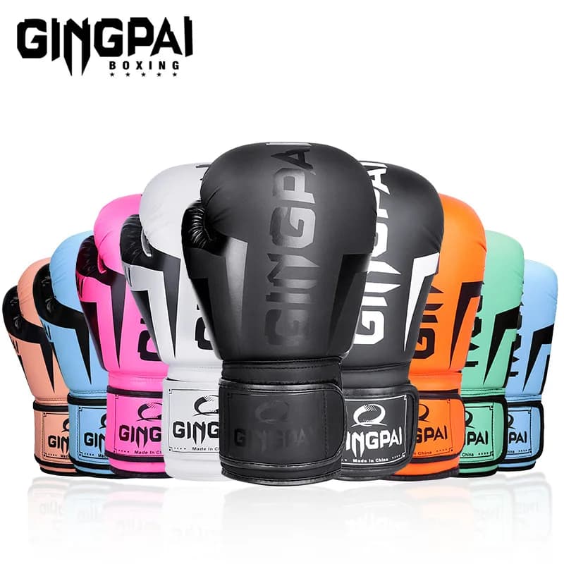Guantes de Boxeo para Niños y Adultos de 6/8/10/12/14 Onzas, Transpirables, Profesionales, para Sanda, Muay Thai, Guantes de Entrenamiento de PU