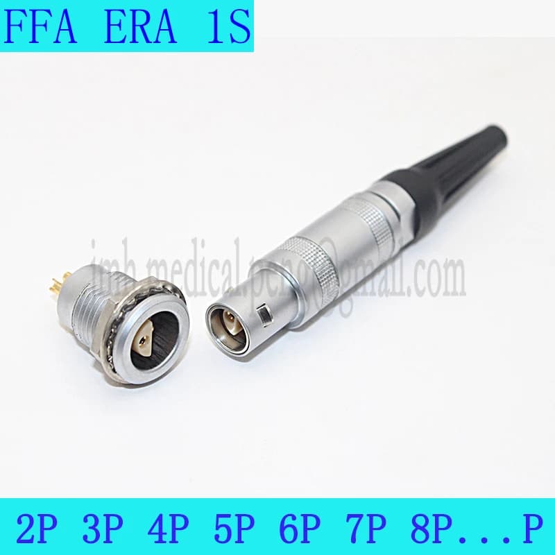 FFA ERA 1S 1 2 3 4 5 6pin aviación Circular Push-pull autoblocante conector de precisión media luna enchufe Enchufe antena Cable RF