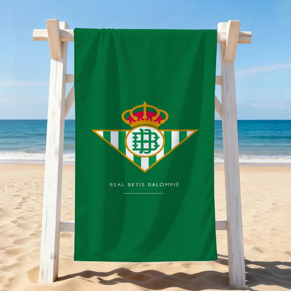 Toalla de baño para secar el cuerpo del equipo R-Real B-Betis, aplicable para natación ligera, camping, yoga, playa, Balompie