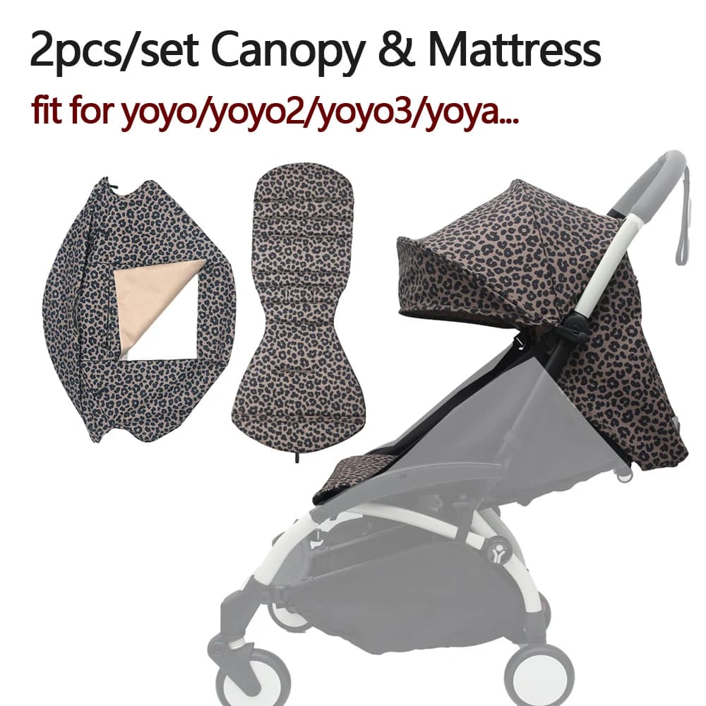 Accesorios para cochecito de bebé 175 °   2 unids/set capucha y colchón para YOYO2 sombrilla y cojín de asiento accesorios Yoyo YOYA calidad del