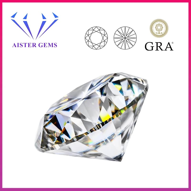 4/5/6/8/10 unids/lote, venta al por mayor, piedras sueltas de moissanita, Color D, probador de paso positivo de diamante de laboratorio con