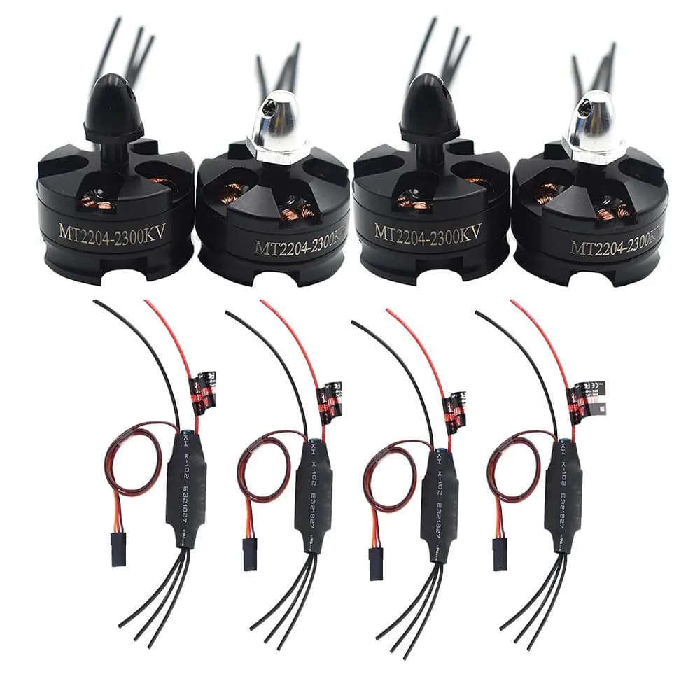 MT2204 2204 2300KV CW/CCW Motor sin escobillas + MR.RC 12A ESC Quadcopter 250 QAV250 para Mini 210 250 280MM avión de cuatro ejes FPV