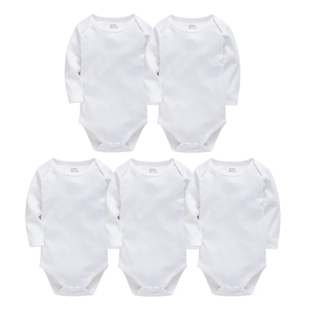 Kavkas, ropa para bebé (niño o niña de 0 a 24 meses, 3/5 Uds. Por lote, Body 100% de algodón para recién nacido, mono de manga larga para las