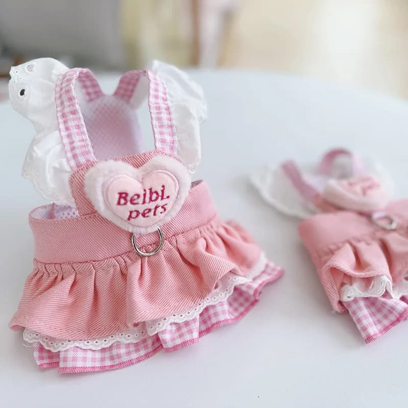 Accesorios de princesa rosa para perros pequeños, chaleco para mascotas, arnés, Collar, ropa XS XL, gatito, cachorro, gato, correa para el pecho,