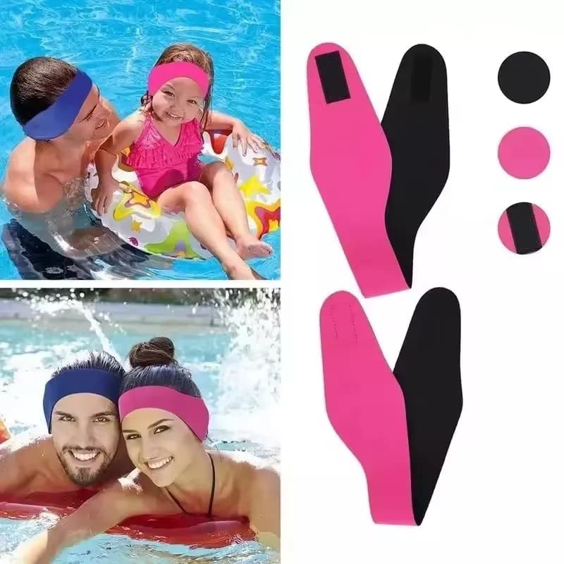 Banda para el Cabello de Neopreno para Natación, Protector de Orejas para Mujeres, Hombres, Adultos y Niños, Diadema para Natación, Protector de