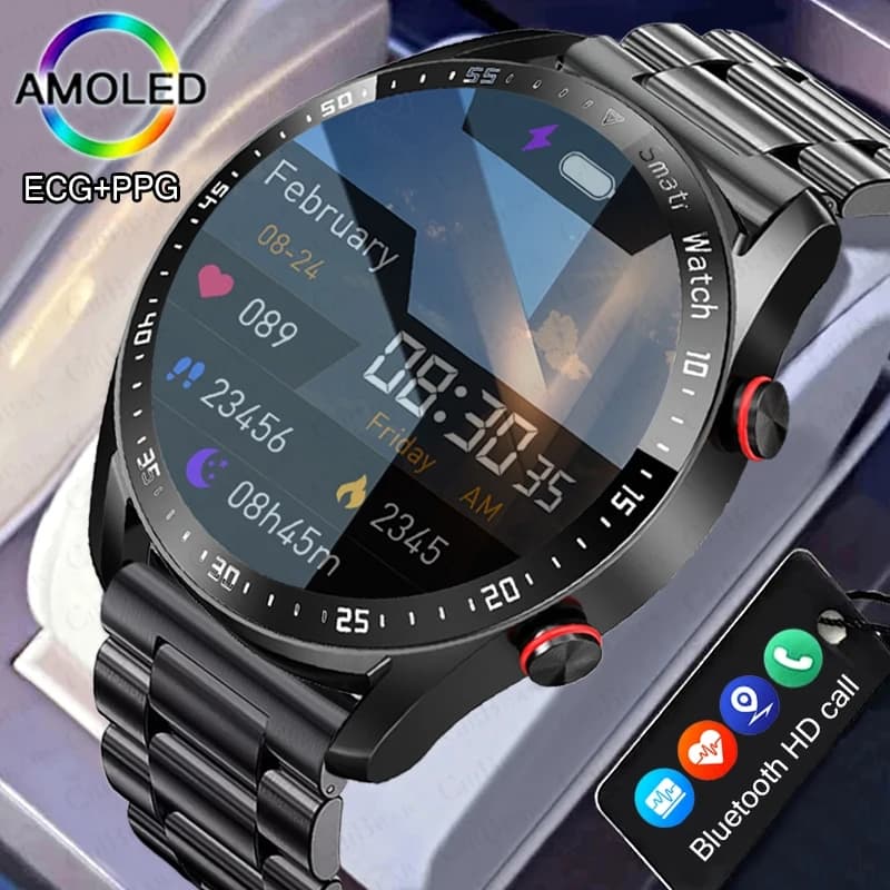 Nuevo Reloj Inteligente con Llamadas Bluetooth 2026 para Hombre, Pantalla HD de 360*360, Monitor de Ritmo Cardíaco, Rastreador de Actividad Física,
