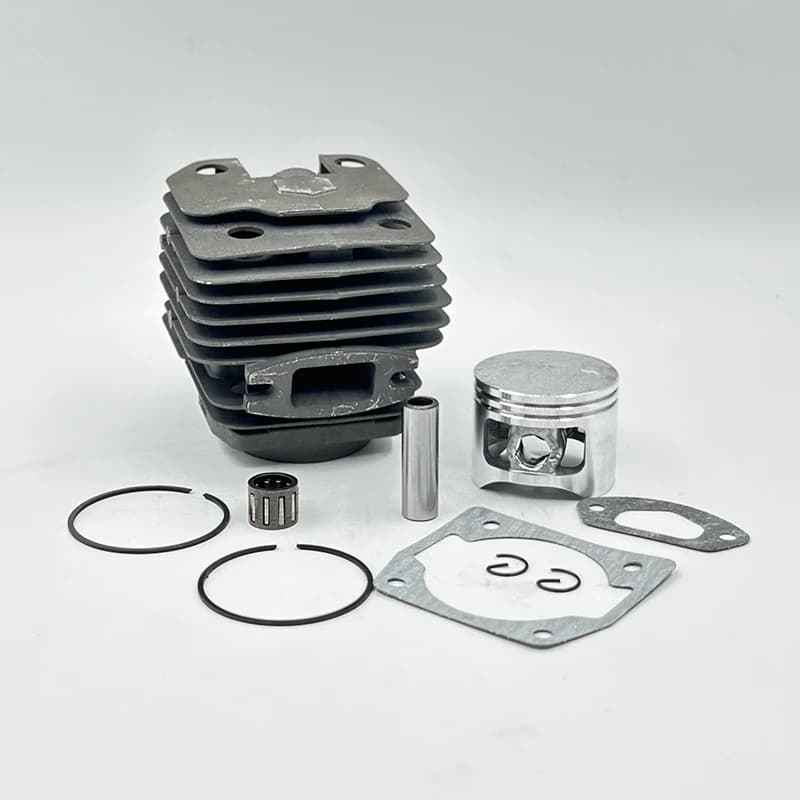 Pistón de cilindro doble y individual de 43mm, 45mm y 45,2mm para herramientas de jardín 4500 5200 5800 45cc 52cc 58cc, piezas de motosierra de Gas