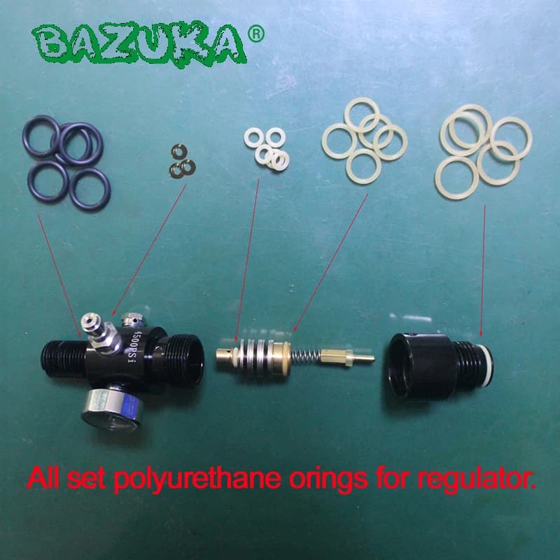 Regulador de tanque de aire HPA, todos los juntas tóricas, orings de poliuretano de alta calidad, 10 bolsas/25 bolsas