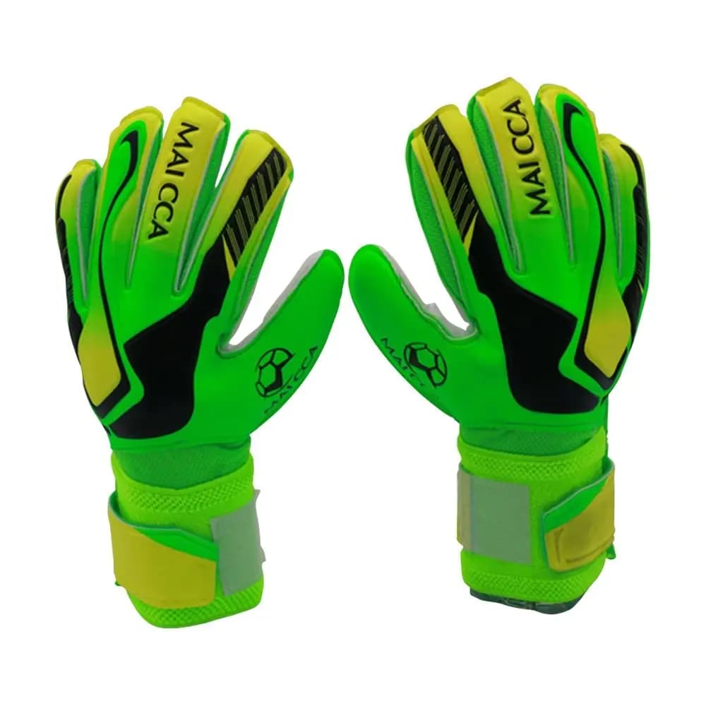 Guantes de portero de fútbol antideslizantes, resistentes al desgaste, protectores para dedos, guantes de portero profesionales de látex, 1 par