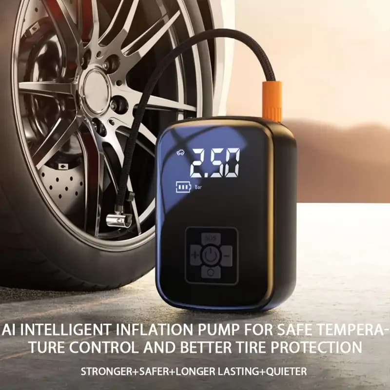 Bomba de aire inalámbrica para compresor de aire de coche, inflador de neumáticos eléctrico para motocicleta, bicicleta, barco, bolas de