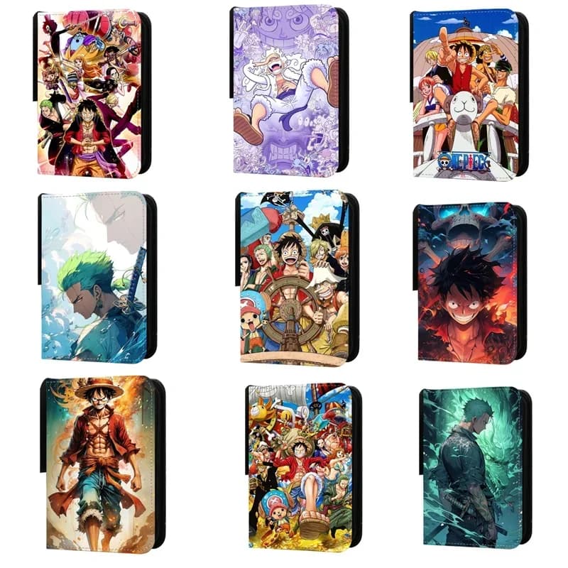 Anime 40-900 Uds. Libro de tarjetas de una pieza Luffy Zoro Pu carpeta de tarjetas de gran capacidad juego de exhibición tarjeta de colección
