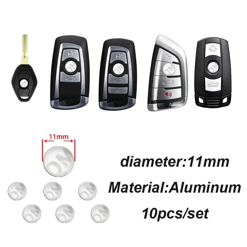 Nuevo adhesivo con logotipo de coche de 14mm para llave de control remoto de coche, para Volkswagen, Mazda, Honda, Lada, Nismo, Seat, Skoda, Peugeot,