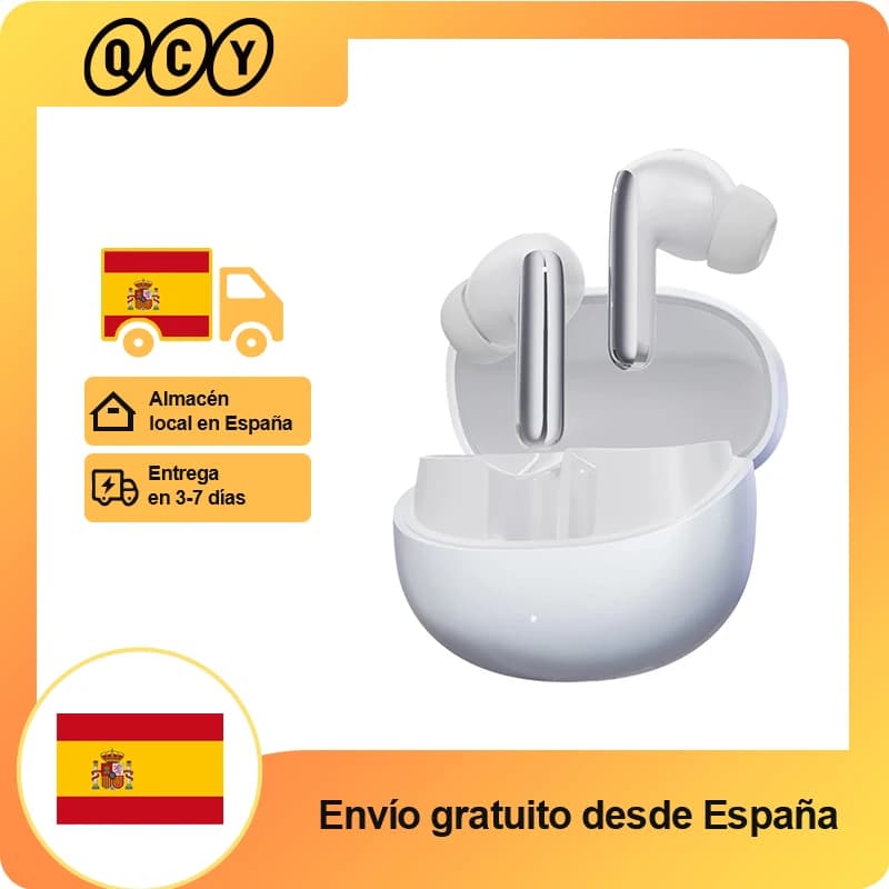 QCY MeloBuds Pro 46dB ANC auriculares inalámbricos alta resolución LDAC Bluetooth 5,3 auriculares 6 micrófono conexión multipunto detección en el