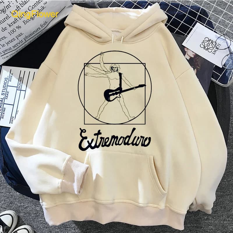 Extremoduro-Sudadera con capucha para hombre, jersey con estampado de manga grunge, estética y2k